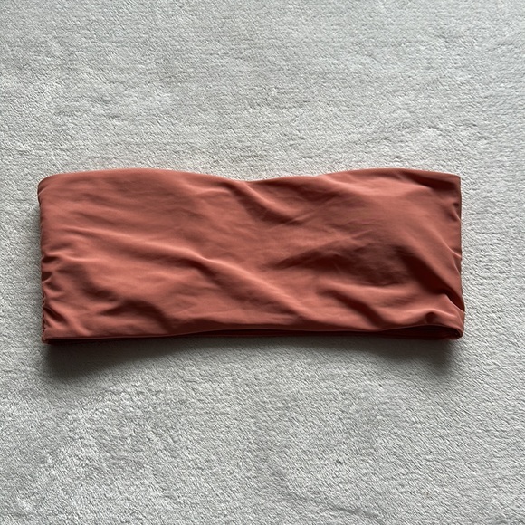 Zaful Strapless Bandeau Bikini Top Pink/Orange Large (US 8) - Picture 10 of 10